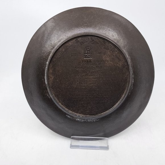 Rhodes Studios Rebekah at the Well 3D Plate w COA 3773A Bronze 8 in VTG 1987 - Picture 5 of 16